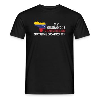 Nichts macht mir Angst venezolanischer Ehemann - Männer T-Shirt - Schwarz - Vorne - AI Model Male 178 light (178cm)