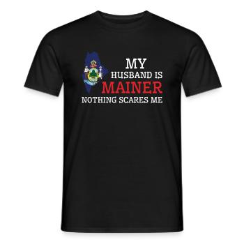 Rien ne me fait peur Mainer Mari Maine - T-shirt homme - noir - Devant - AI Model Male 178 light (178cm)