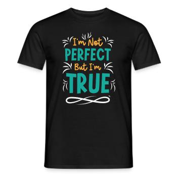 Citation inspirante Prendre soin de soi positif - T-shirt homme - noir - Devant - AI Model Male 178 light (178cm)