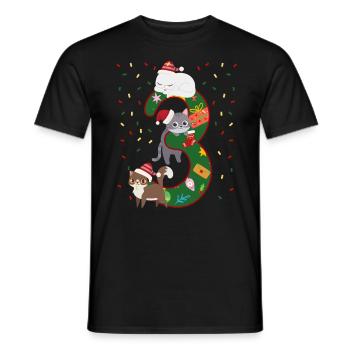3 Jahre Alte Kinder Weihnachtsgeschenk Niedliche - Männer T-Shirt - Schwarz - Vorne - AI Model Male 178 light (178cm)