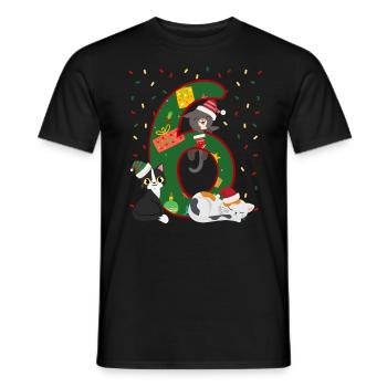 6 Jahre Alt Kinder Weihnachtsgeschenk Niedliche - Männer T-Shirt - Schwarz - Vorne - AI Model Male 178 light (178cm)