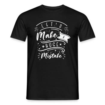 Énorme erreur Citations d’imperfection de l’art de la ligne - T-shirt homme - noir - Devant - AI Model Male 178 light (178cm)