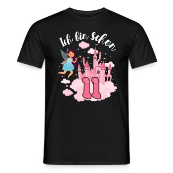 I am already 11 Fairy Magic Castle 11. - Men's T-Shirt - black - Front - AI Model Male 178 light (178cm)