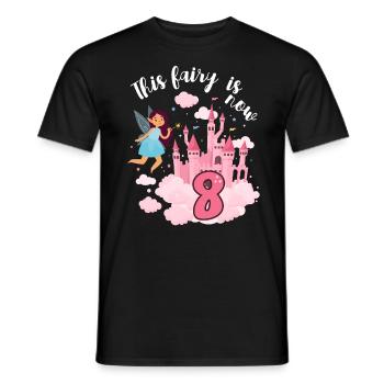 Diese Fee Ist Jetzt 8 Magisches Schloss 8. - Männer T-Shirt - Schwarz - Vorne - AI Model Male 178 light (178cm)