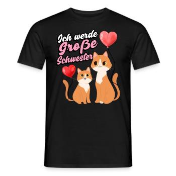 Ich Werde Große Schwester Family Siblings Love - Männer T-Shirt - Schwarz - Vorne - AI Model Male 178 light (178cm)