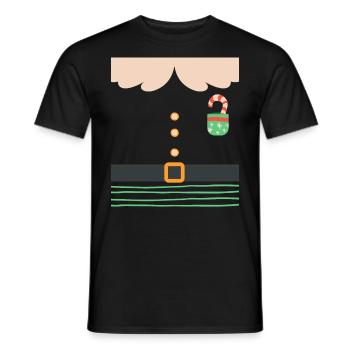 Imp Christmas Elves Christmas - Men's T-Shirt - black - Front - AI Model Male 178 light (178cm)