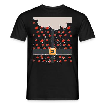 Christmas Santa Santa Santa Claus - Men's T-Shirt - black - Front - AI Model Male 178 light (178cm)