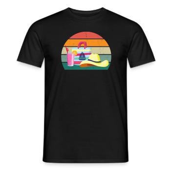 Reisen Reisende Reisender Urlaub Urlauberin Ferien - Männer T-Shirt - Schwarz - Vorne - AI Model Male 178 light (178cm)
