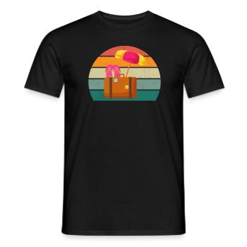 Reisen Reisende Reisender Urlaub Urlauberin Ferien - Männer T-Shirt - Schwarz - Vorne - AI Model Male 178 light (178cm)