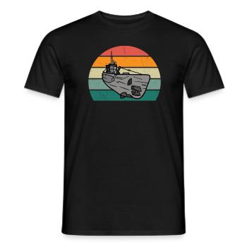 U-boater submariner submariner submarine - Men's T-Shirt - black - Front - AI Model Male 178 light (178cm)