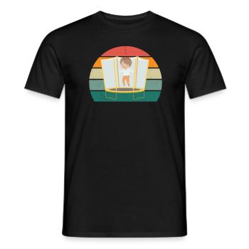 Trampoline jumper Trampoline jumper Trampoline - Men's T-Shirt - black - Front - AI Model Male 178 light (178cm)