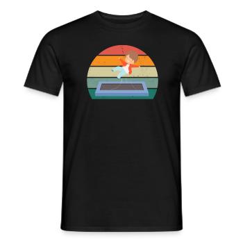 Trampoline jumper Trampoline jumper Trampoline - Men's T-Shirt - black - Front - AI Model Male 178 light (178cm)
