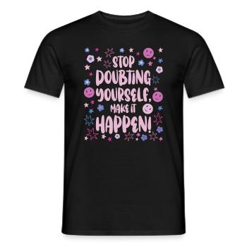 Test Day Flower Test Exam pour les enseignants et les étudiants - T-shirt homme - noir - Devant - AI Model Male 178 light (178cm)