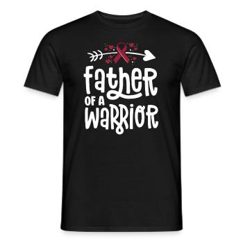 Father Of A Warrior Vascular Malformation - Men's T-Shirt - black - Front - AI Model Male 178 light (178cm)