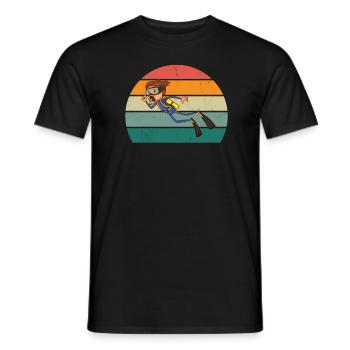 Diver Diver Dive Oxygen Diving - Men's T-Shirt - black - Front - AI Model Male 178 light (178cm)
