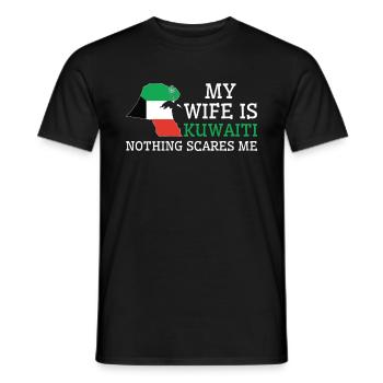 Nichts macht mir Angst Kuwaitische Ehefrau Kuwait - Männer T-Shirt - Schwarz - Vorne - AI Model Male 178 light (178cm)