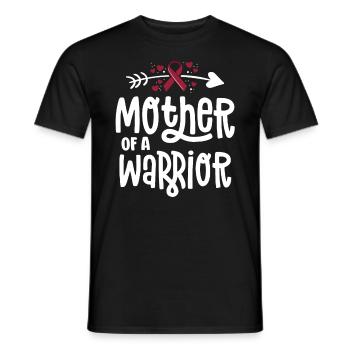 Mother Of A Warrior Vascular Malformation - Men's T-Shirt - black - Front - AI Model Male 178 light (178cm)
