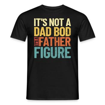 Es ist kein Vater, es ist eine Vaterfigur des Vate - Männer T-Shirt - Schwarz - Vorne - AI Model Male 178 light (178cm)
