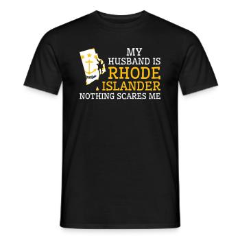 Rien ne me fait peur Mari rhode Islander - T-shirt homme - noir - Devant - AI Model Male 178 light (178cm)