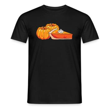 Kürbisgewürzkuchen Foodie Schlagsahne Dessert - Männer T-Shirt - Schwarz - Vorne - AI Model Male 178 light (178cm)