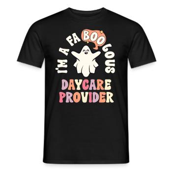 Faboolous Daycare Provider Halloween Nanny Child - Men's T-Shirt - black - Front - AI Model Male 178 light (178cm)