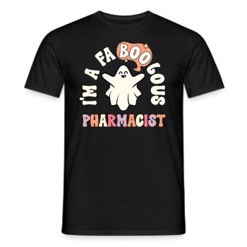 Faboolous Pharmacist Halloween Retro Pharmacy - Men's T-Shirt - black - Front - AI Model Male 178 light (178cm)