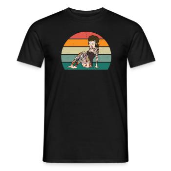 Tatoo Tattoo Tattoowierer Tattowierer Body Art - Men's T-Shirt - black - Front - AI Model Male 178 light (178cm)