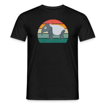 tapire tapirre elefanten elefant rüssel tapir - Männer T-Shirt - Schwarz - Vorne - AI Model Male 178 light (178cm)