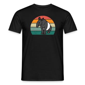 tapire tapirre elefanten elefant rüssel tapir - Männer T-Shirt - Schwarz - Vorne - AI Model Male 178 light (178cm)