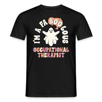 Retro Halloween Occupational Therapist Vintage - Men's T-Shirt - black - Front - AI Model Male 178 light (178cm)