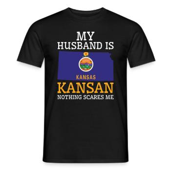 Rien ne me fait peur Kansan mari Kansas - T-shirt homme - noir - Devant - AI Model Male 178 light (178cm)