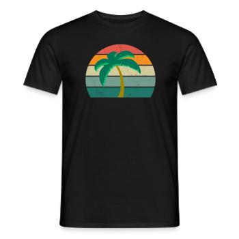 sand urlaub urlauber urlauberin ferien holiday - Männer T-Shirt - Schwarz - Vorne - AI Model Male 178 light (178cm)