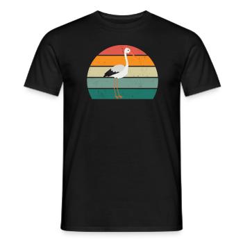 Störche Störchin Baby Kinder Kind Schnabel Storch - Männer T-Shirt - Schwarz - Vorne - AI Model Male 178 light (178cm)