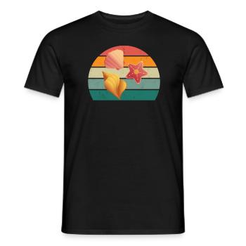 sand urlaub urlauber urlauberin ferien holiday - Männer T-Shirt - Schwarz - Vorne - AI Model Male 178 light (178cm)