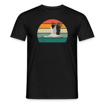 Störche Störchin Baby Kinder Kind Schnabel Storch - Männer T-Shirt - Schwarz - Vorne - AI Model Male 178 light (178cm)
