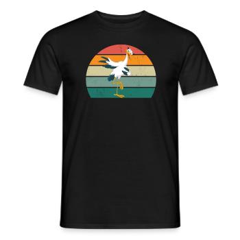 Storks Stork Baby Children Child Beak Stork - Men's T-Shirt - black - Front - AI Model Male 178 light (178cm)