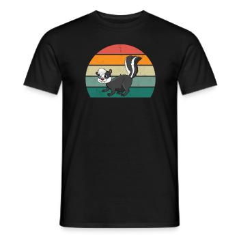 Les mouffettes puent les mammifères défendent la mouffette - T-shirt homme - noir - Devant - AI Model Male 178 light (178cm)