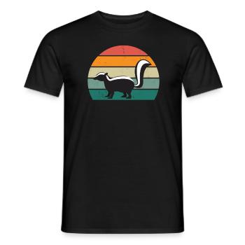 Les mouffettes puent les mammifères défendent la mouffette - T-shirt homme - noir - Devant - AI Model Male 178 light (178cm)