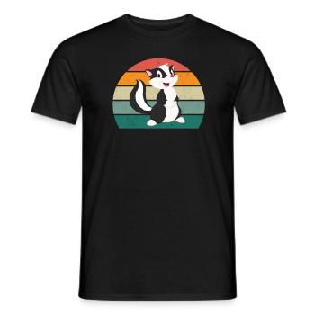 Les mouffettes puent les mammifères défendent la mouffette - T-shirt homme - noir - Devant - AI Model Male 178 light (178cm)