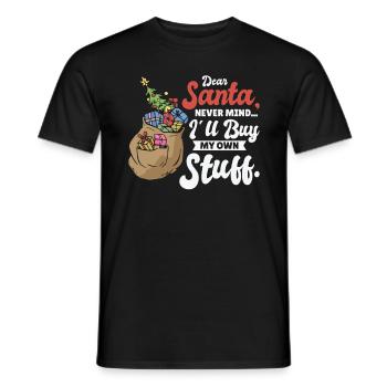 Lieber Weihnachtsmann Weihnachtsgeschenk-Feier - Männer T-Shirt - Schwarz - Vorne - AI Model Male 178 light (178cm)