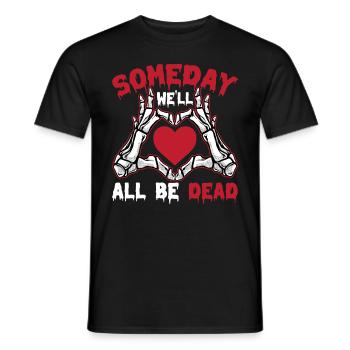 I just wait until it's quiet Halloween - Men's T-Shirt - black - Front - AI Model Male 178 light (178cm)