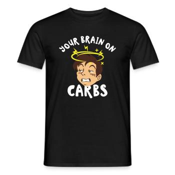 Keto-Diät Keto-Lebensmittel Ernährungsberater - Männer T-Shirt - Schwarz - Vorne - AI Model Male 178 light (178cm)
