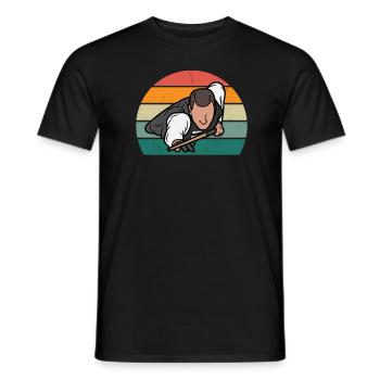 Billiard Cue Billiard Table Ball Bag Snooker - Men's T-Shirt - black - Front - AI Model Male 178 light (178cm)