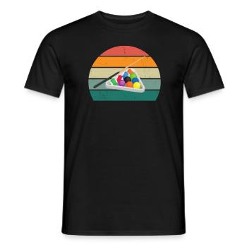 Billiard Cue Billiard Table Ball Bag Snooker - Men's T-Shirt - black - Front - AI Model Male 178 light (178cm)