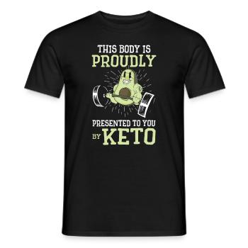 Keto Diet Workout Nutritionniste Avocat - T-shirt homme - noir - Devant - AI Model Male 178 light (178cm)