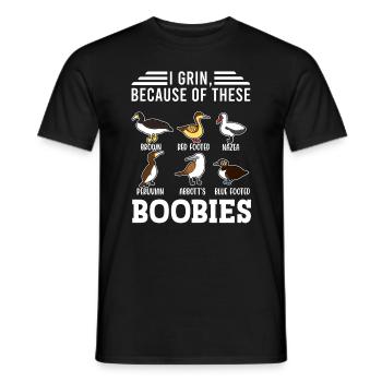 Funny Booby Seabirds Collection - Men's T-Shirt - black - Front - AI Model Male 178 light (178cm)