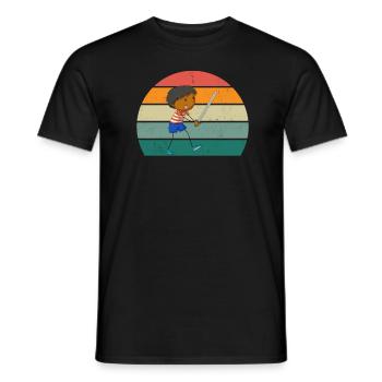 Épée de combat Épée Lame Lance Sabre Dagger - T-shirt homme - noir - Devant - AI Model Male 178 light (178cm)
