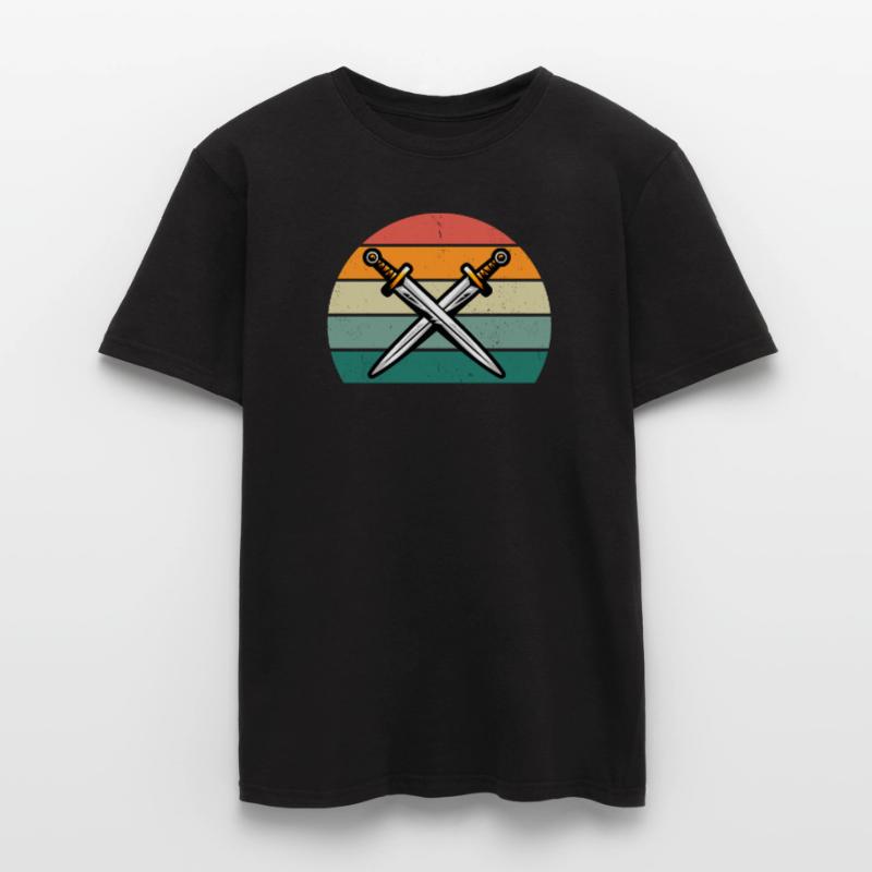 Épée de combat Épée Lame Lance Sabre Dagger T-shirt homme
