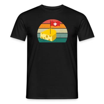schweizerin schweizer schwizerdeutsch berg schweiz - Männer T-Shirt - Schwarz - Vorne - AI Model Male 178 light (178cm)