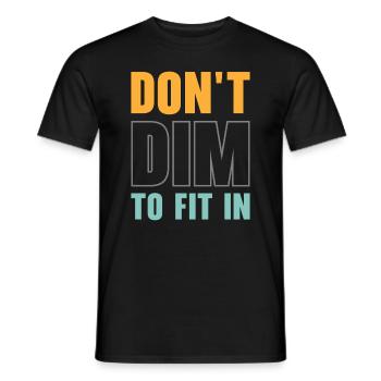 Inspirational Positive Thinker Self-care Motivator - Men's T-Shirt - black - Front - AI Model Male 178 light (178cm)